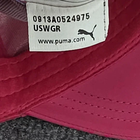 Puma Hat Cap Strap Back Pink Army Cadet Lightweight Run Hike Gym Outdoor Womens - Picture 11 of 12